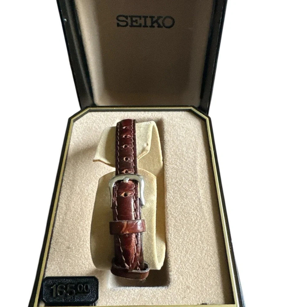Seiko vintage Silver and Brown Watch